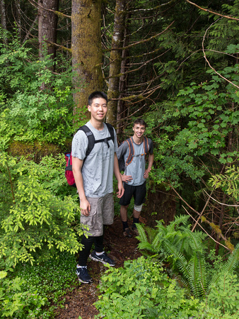 Gary and Logan at the beginning of the trail.