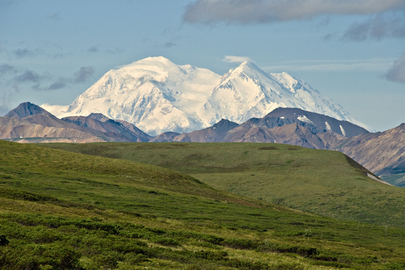 Mount McKinley on a rare cloudless day.