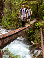 The first log bridge.