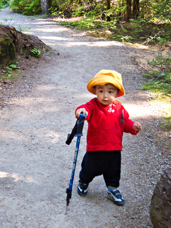 Little hiker.