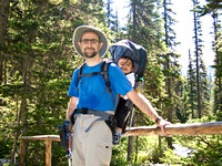 On the Joffre Creek bridge.