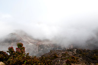 A furtive glimpse of the crater.