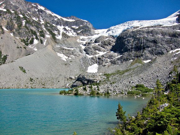 Mattier glacier above Upper Joffre Lake.