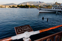 The spot where Elisabeth of Austria, known to generations of children as Sissi, was assassinated.